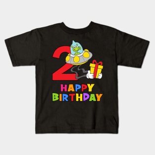 2nd Birthday Party 2 Year Old 2 Years Kids T-Shirt